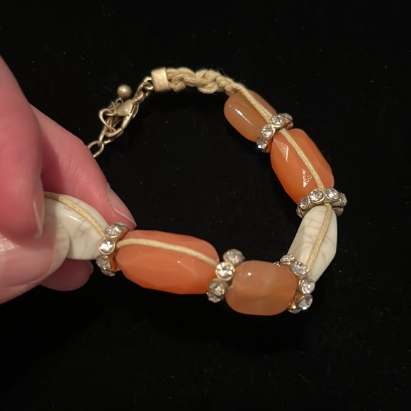 Peaches & cream colored Lia Sophia bracelet-$12 - Picture 2 of 5
